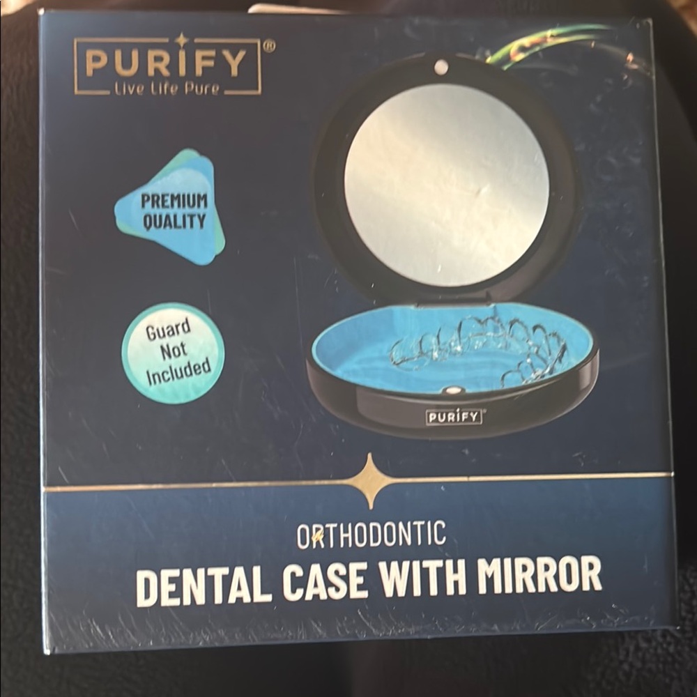 Purify Orthodontic Dental Case with Mirror - Black